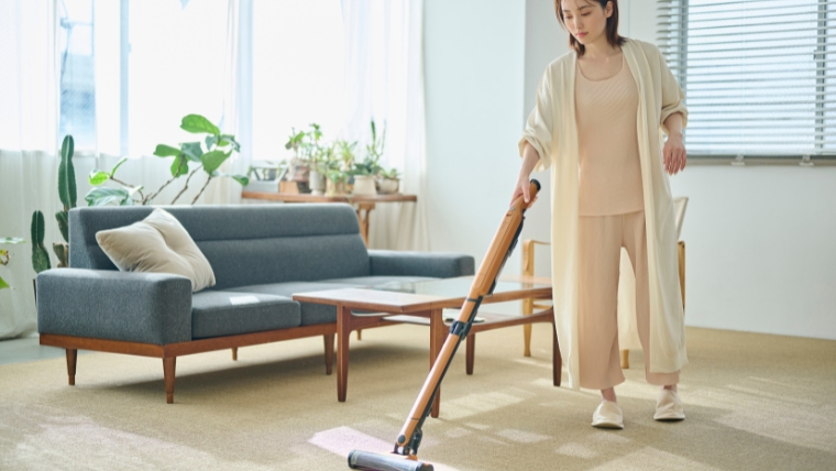 汚部屋を掃除したあとも、きれいな状態を保つためのコツを解説するセクションで使用する、整った部屋をイメージできる写真